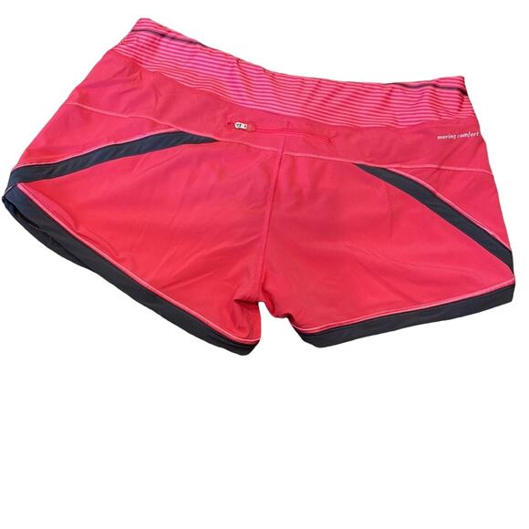 MOVING COMFORT Cute Pink Grey Workout Athletic Shorts Large - Picture 2 of 7
